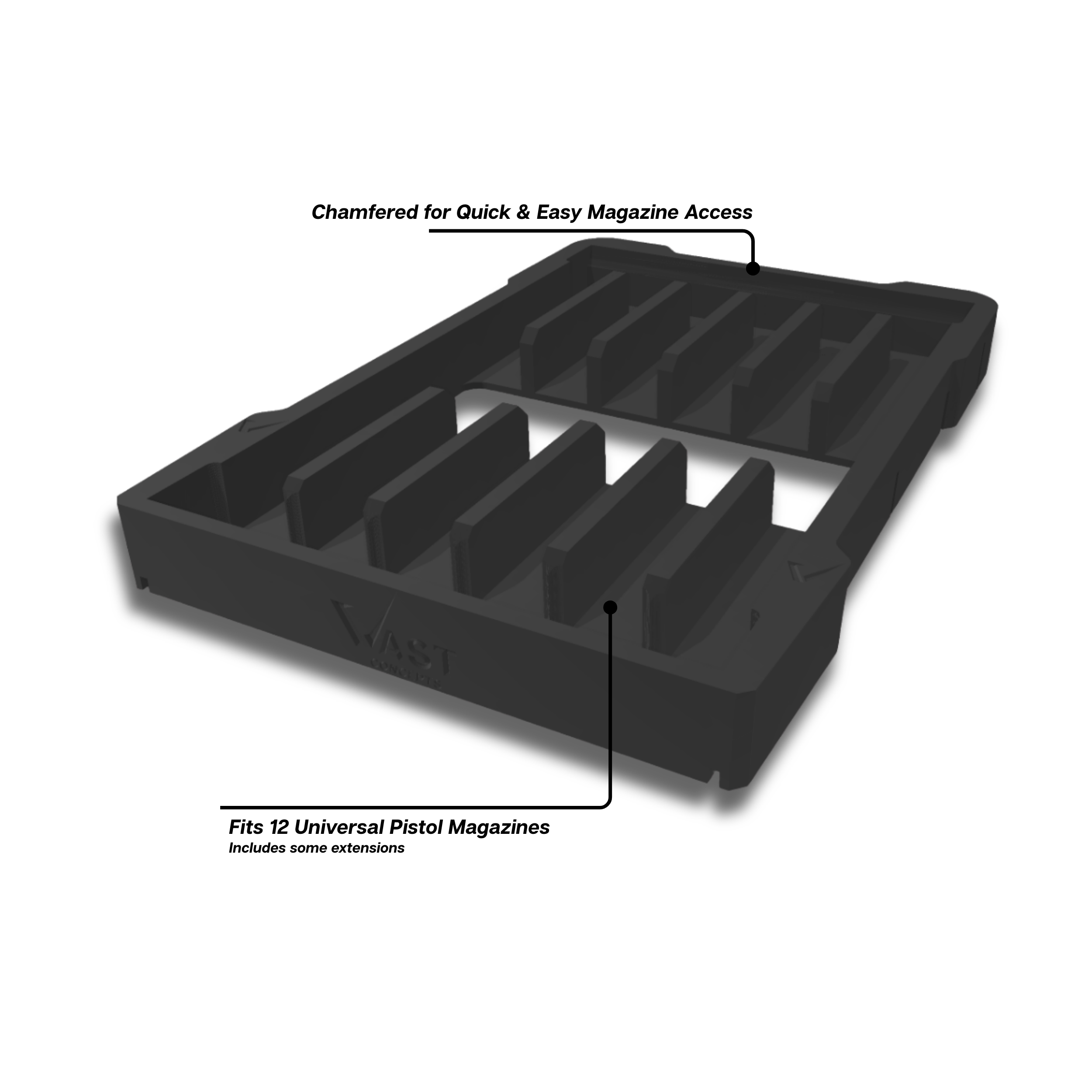 RANGER PRO Magazine Insert for Milwaukee PACKOUT Compact Organizer