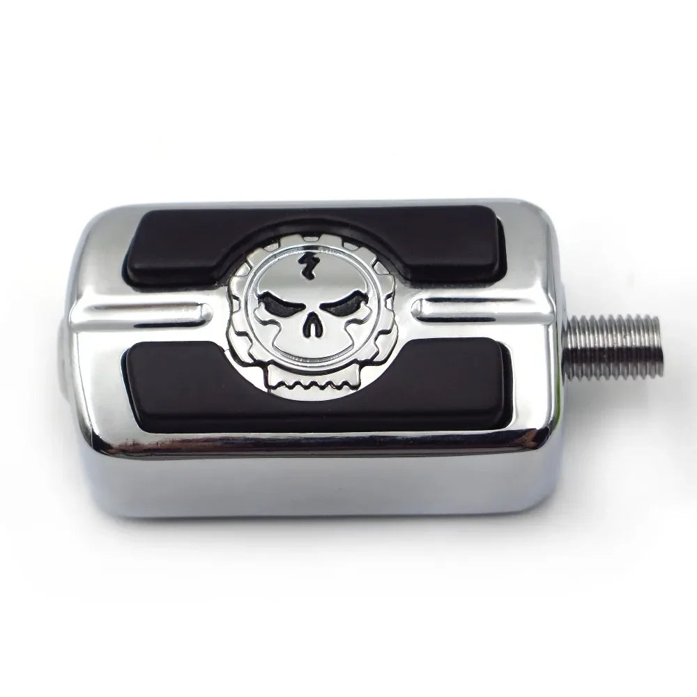 Motorcycel Parts Chrome Skull Shifter Shift Foot Peg For Harley Chopper Touring Cruiser Custom
