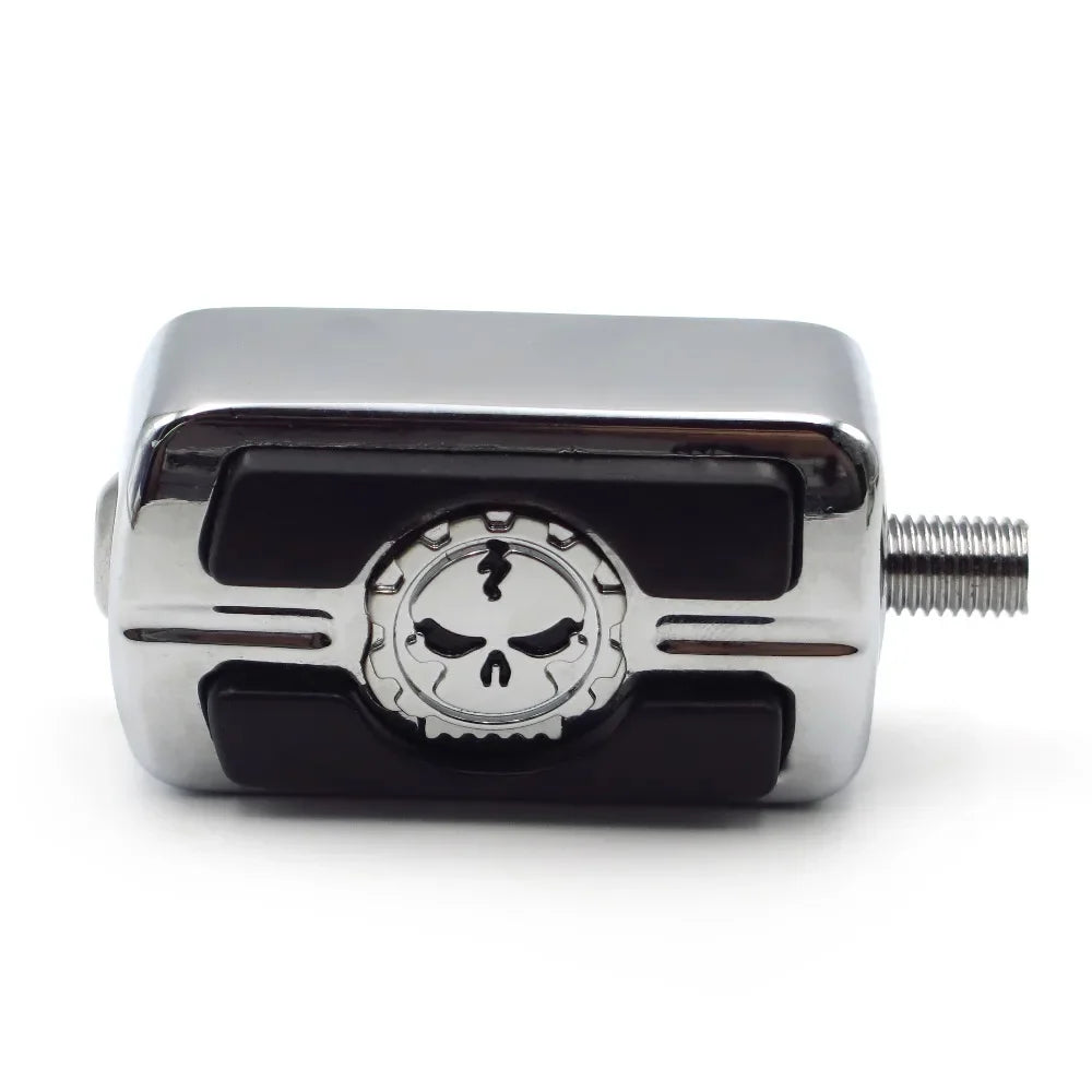 Motorcycel Parts Chrome Skull Shifter Shift Foot Peg For Harley Chopper Touring Cruiser Custom