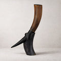 Real Ox Horn Drinking Horn with Stand 16 oz Beer Mug Gift