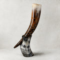 Real Ox Horn Drinking Horn with Stand 16 oz Beer Mug Gift