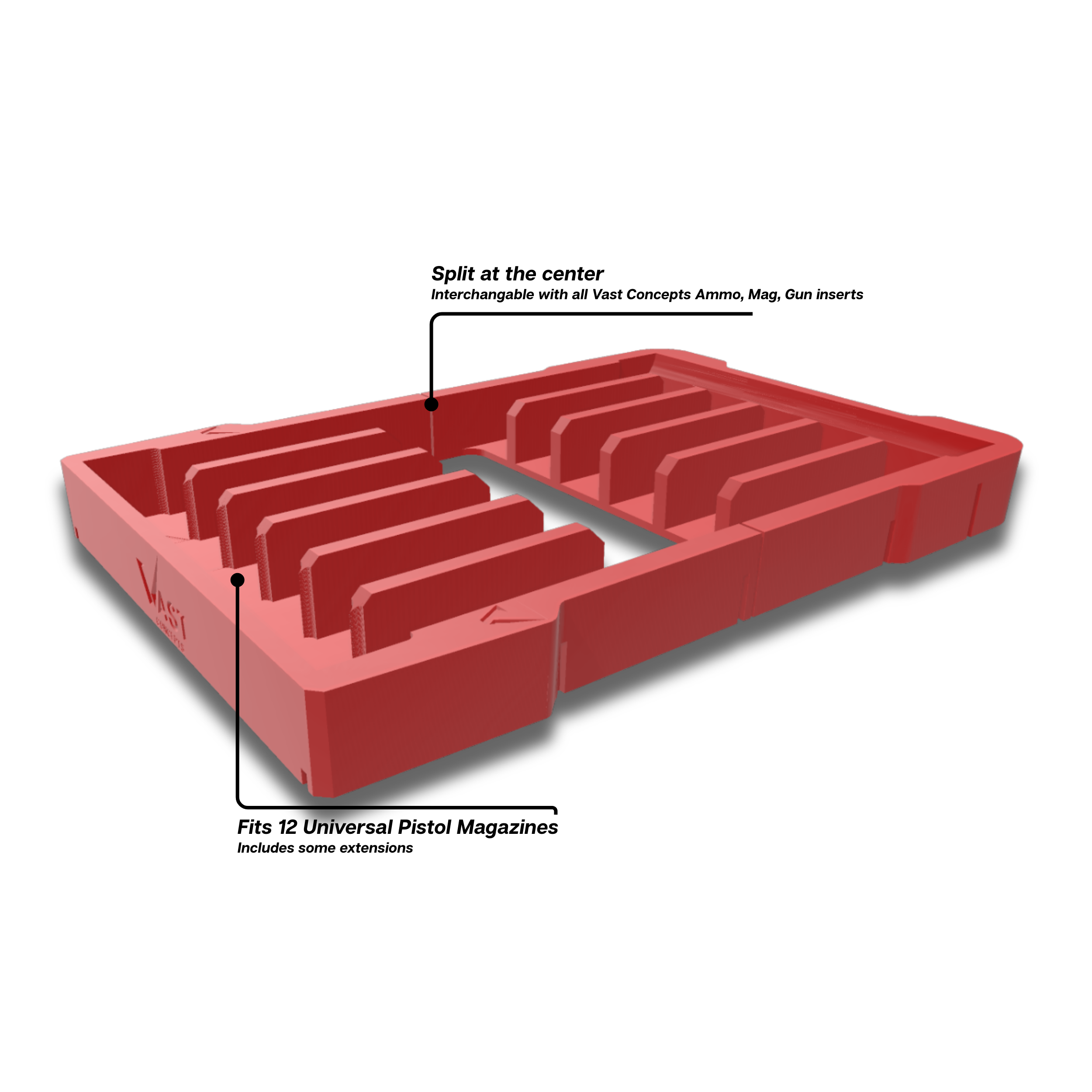 RANGER PRO Magazine Insert for Milwaukee PACKOUT Compact Organizer