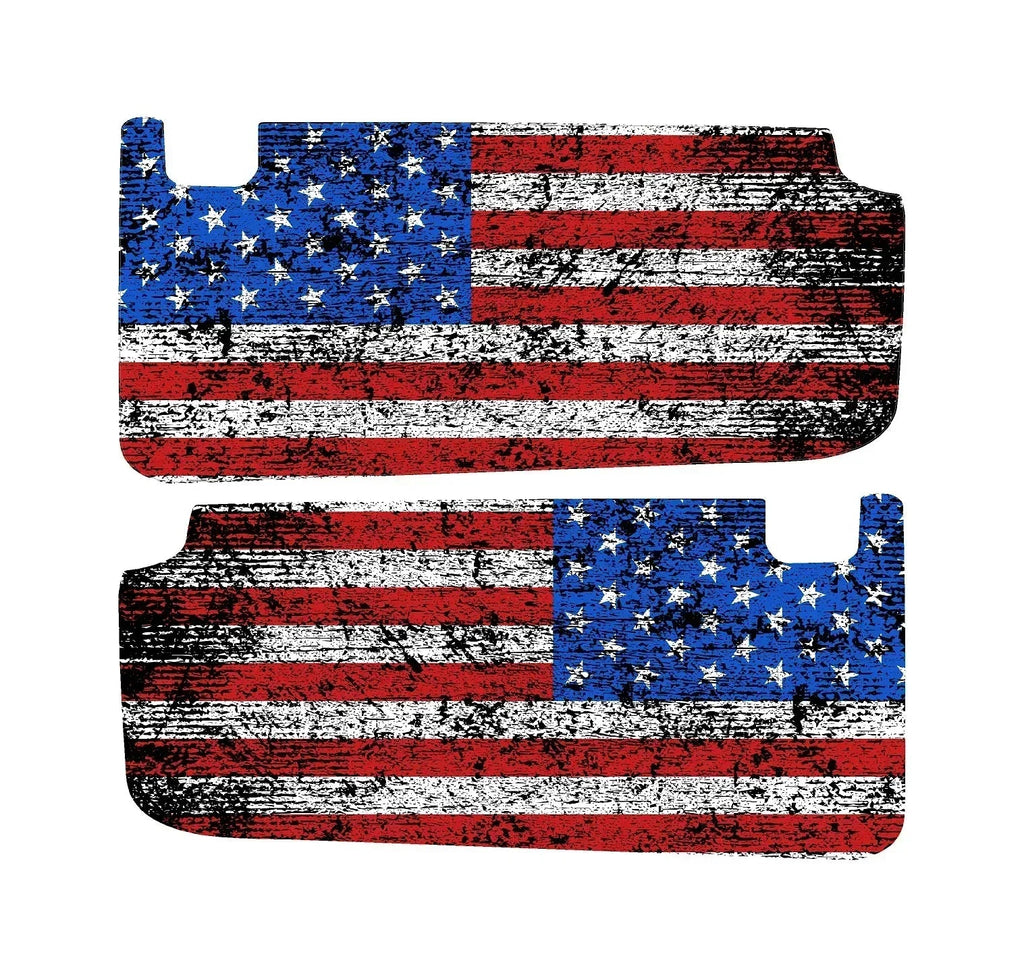Freedom Series Sun Visor Overlays - 2018+ Wrangler JL / Gladiator JT