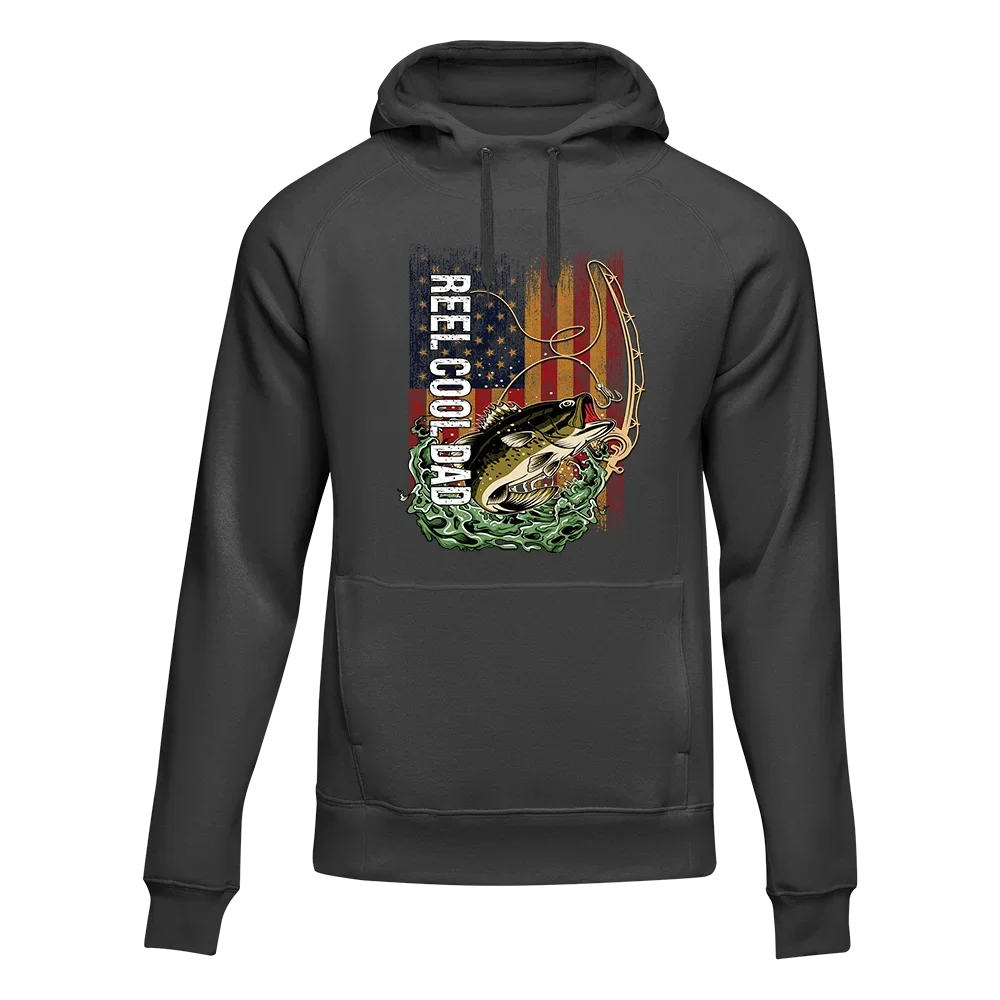 Reel Cool Dad Unisex Fishing Hoodie
