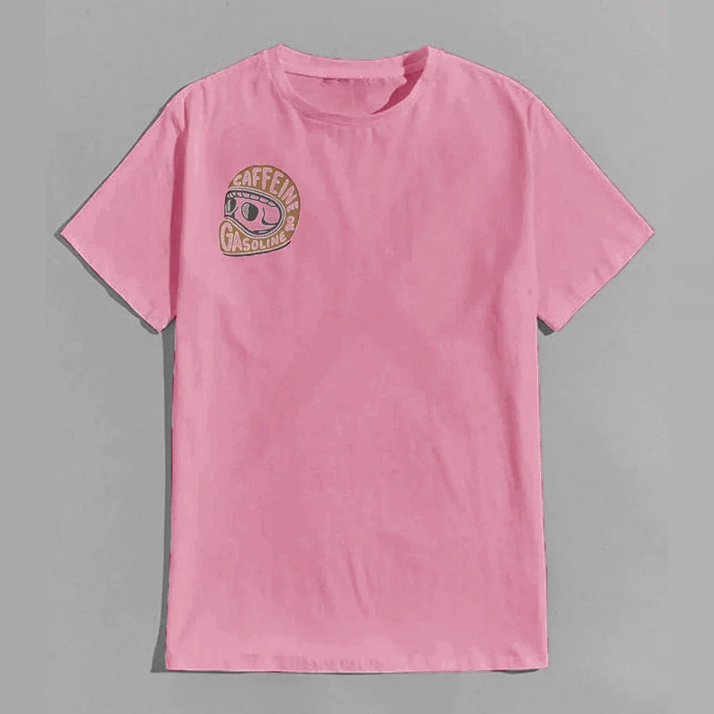 Caffeine & Gasoline Graphic Cotton T-shirt Unisex
