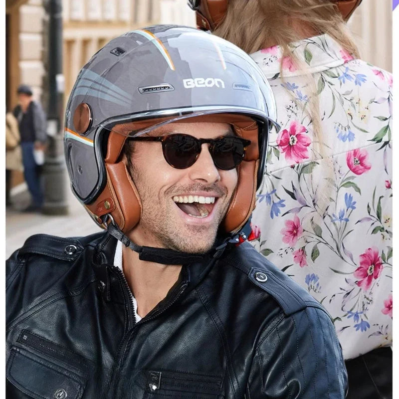 Retro Motorcycle Helmet