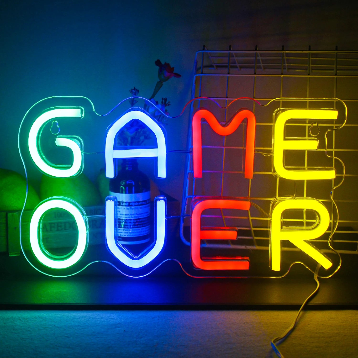 Game LED Neon Lights Sign Colorful Neon for Wall Decor USB Neon Lights Game Zone Party Decor Bedroom Gaming Wall Lightup Signs