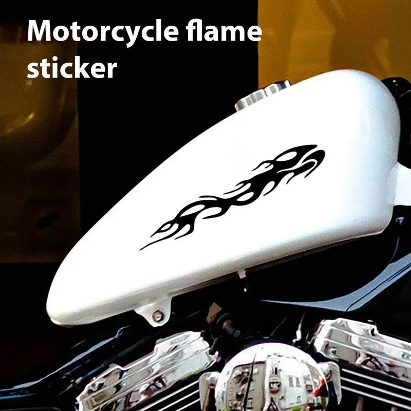 Motorcycle Reflective Flame Stickers Waterproof