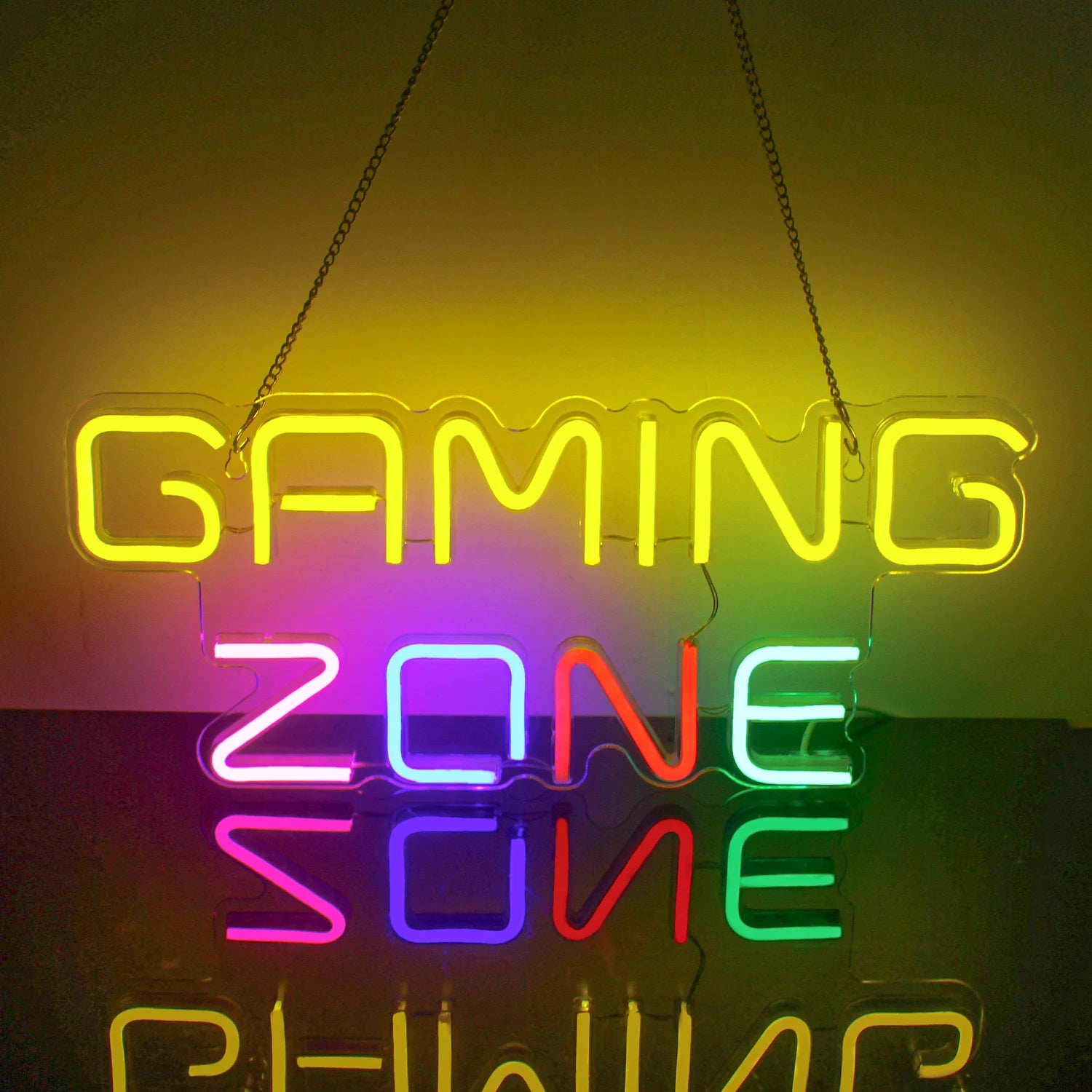 Game LED Neon Lights Sign Colorful Neon for Wall Decor USB Neon Lights Game Zone Party Decor Bedroom Gaming Wall Lightup Signs