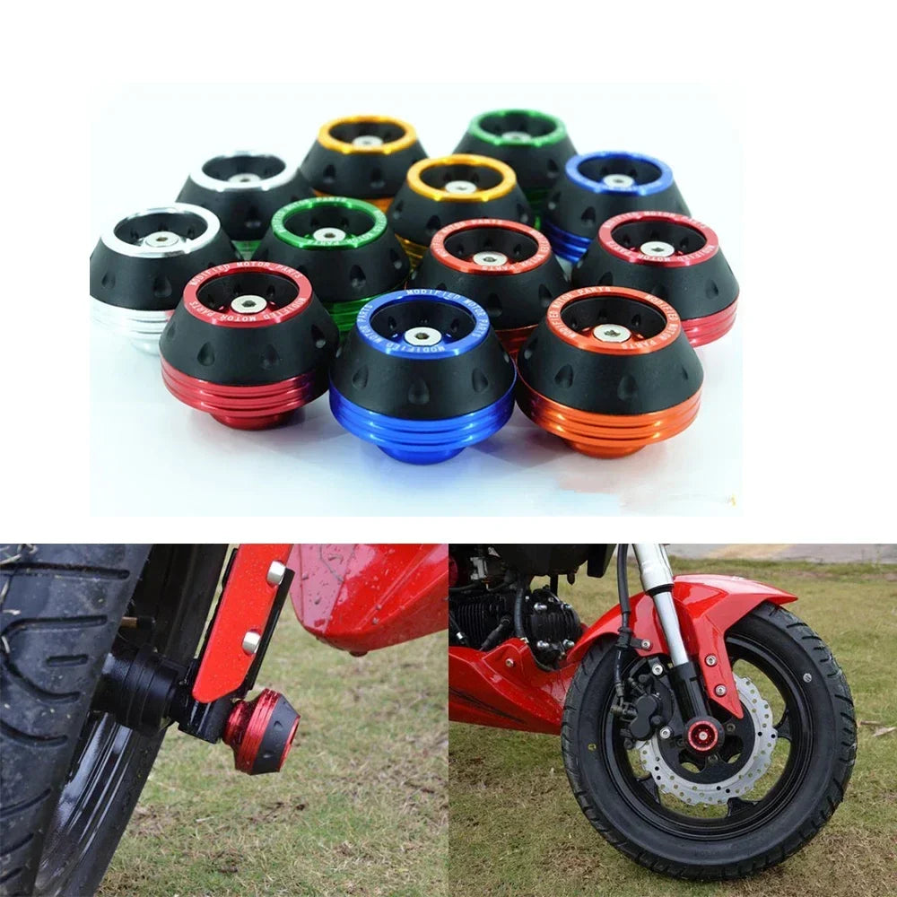 4PCS Motorcycle Crash Protectors Front Fork Slider Cups
