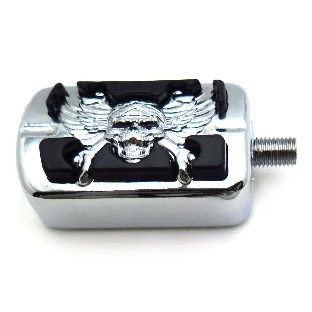 Motorcycel Parts Chrome Skull Shifter Shift Foot Peg For Harley Chopper Touring Cruiser Custom