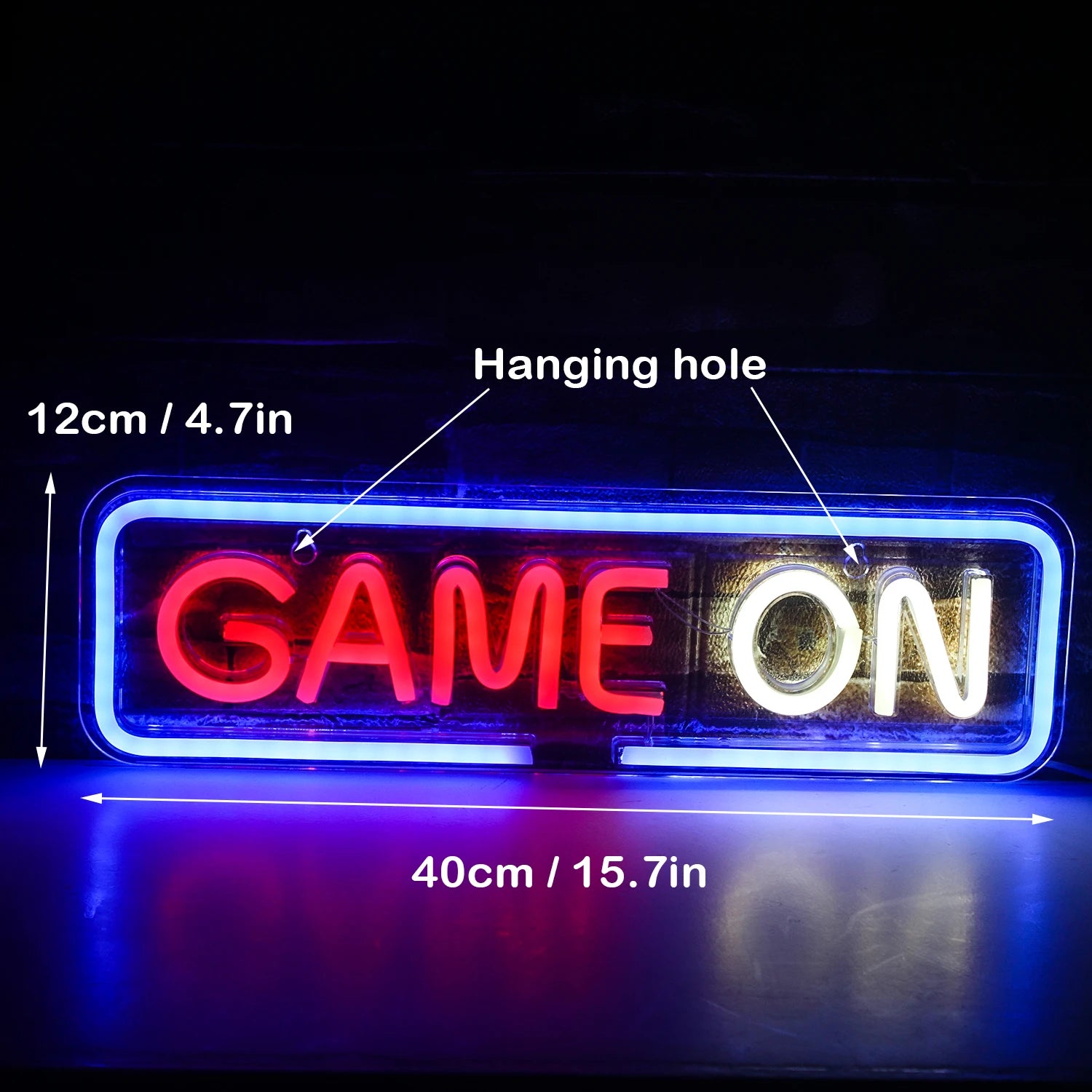 Game LED Neon Lights Sign Colorful Neon for Wall Decor USB Neon Lights Game Zone Party Decor Bedroom Gaming Wall Lightup Signs