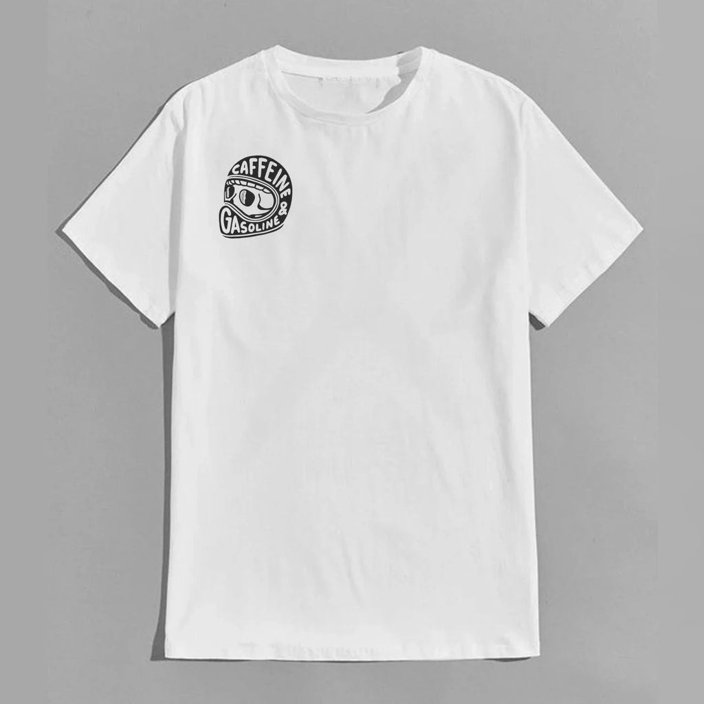 Caffeine & Gasoline Graphic Cotton T-shirt Unisex