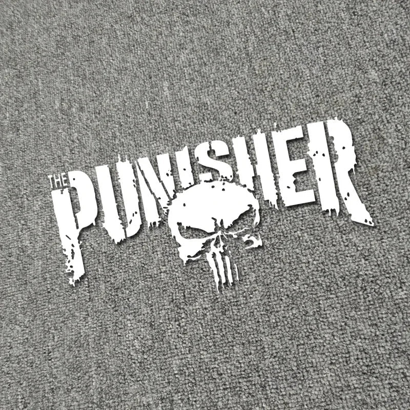 Motorcycle Tank Decals Punisher Reflective Waterproof PVC