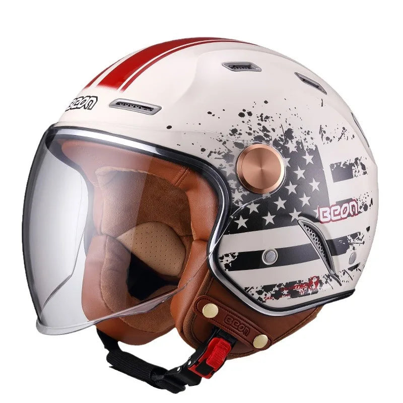 Retro Motorcycle Helmet