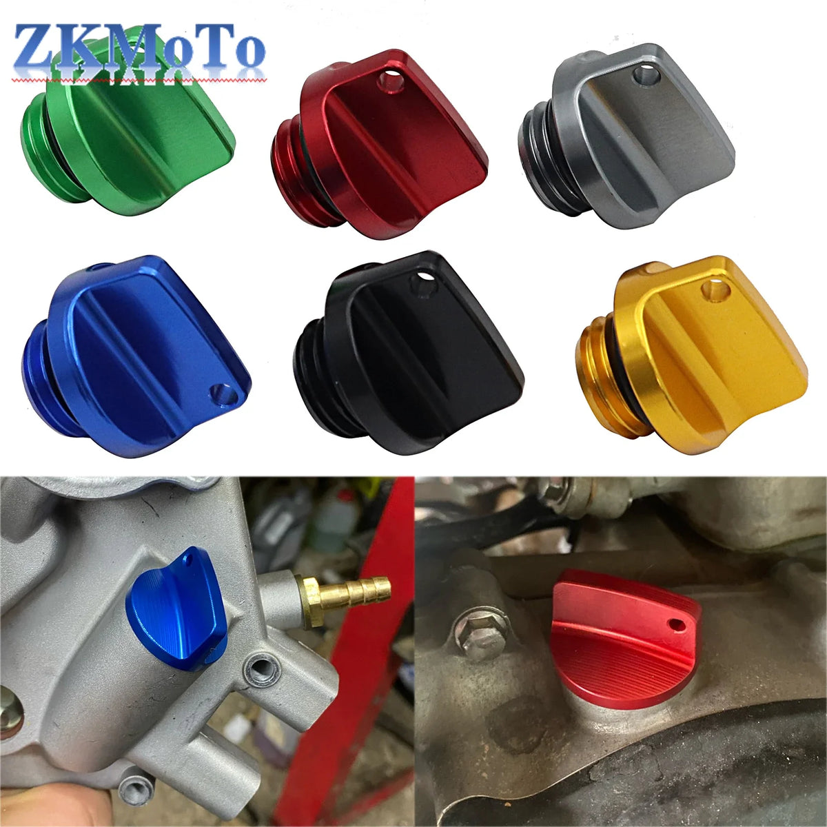 Motorcycle Crankcase Cap CNC Engine Oil Filler Screw Cover