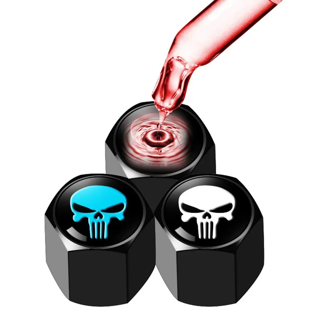 Anti-Theft Skull Valve Stem Caps
