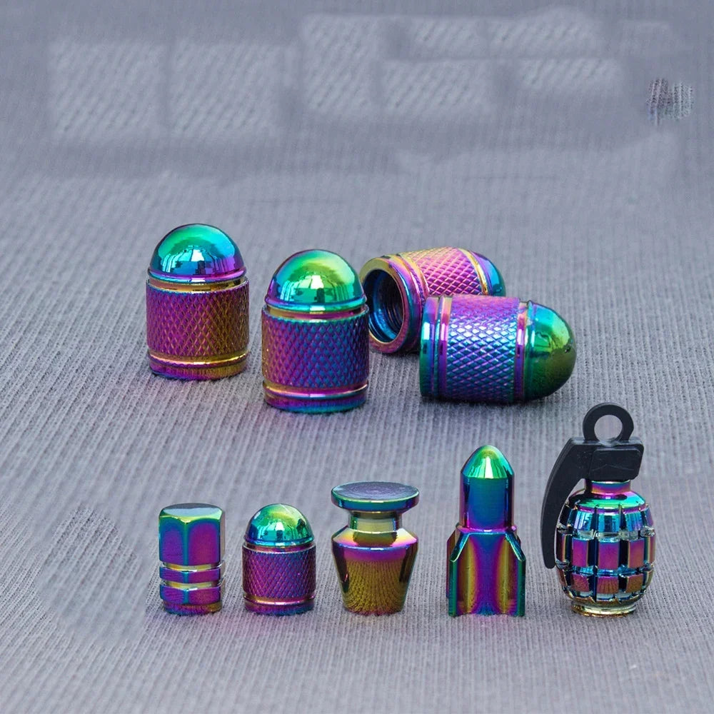 4PCS Colorful Valve Stem Caps