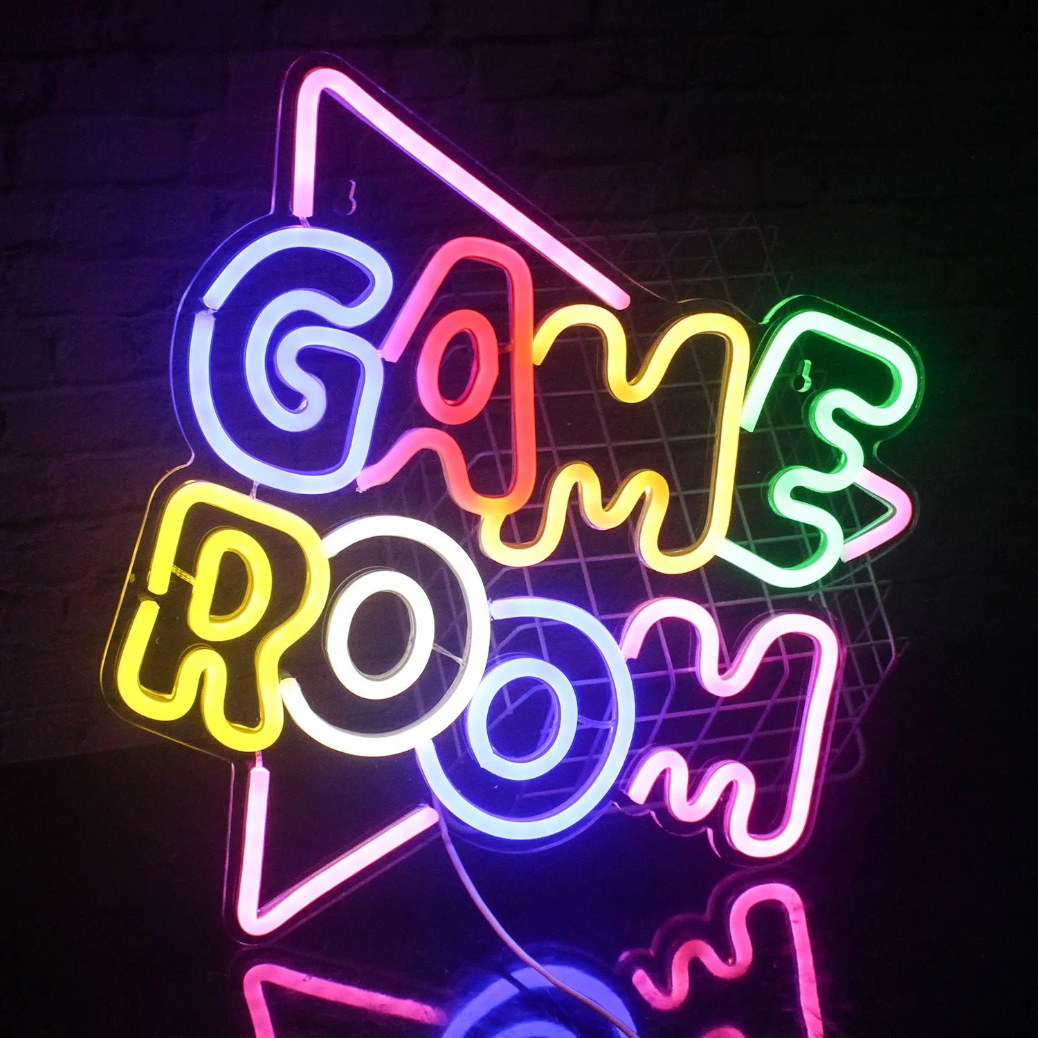 Game LED Neon Lights Sign Colorful Neon for Wall Decor USB Neon Lights Game Zone Party Decor Bedroom Gaming Wall Lightup Signs