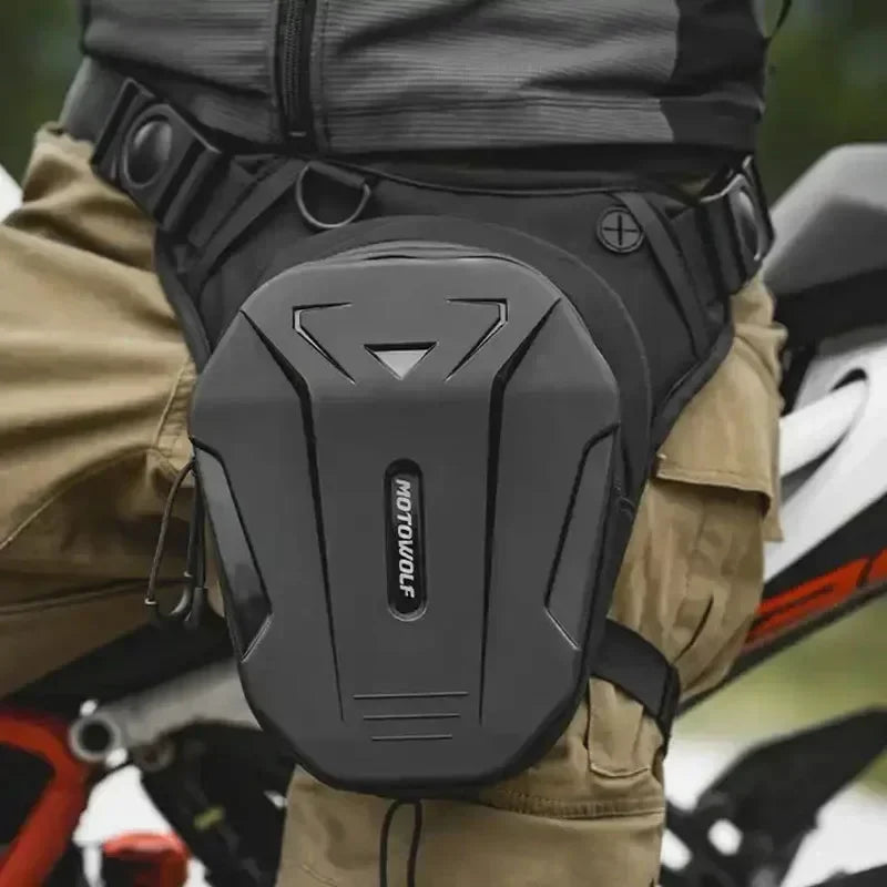Motorcycle Bag Leg Side Hard Shell Fanny Pack
