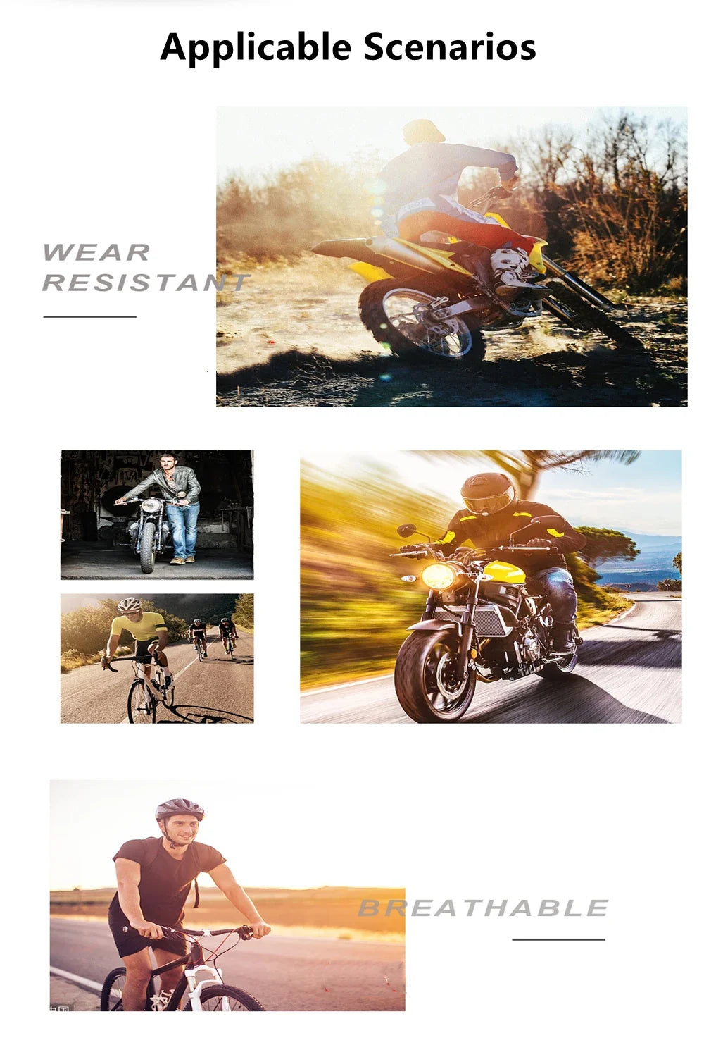 Shockproof & Waterproof & Windproof Leather (Sheep) Gloves