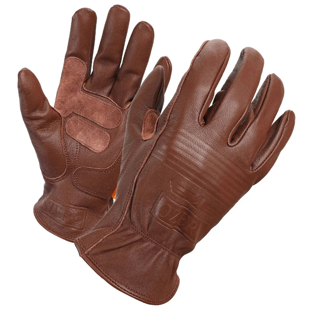 Shockproof & Waterproof & Windproof Leather (Sheep) Gloves