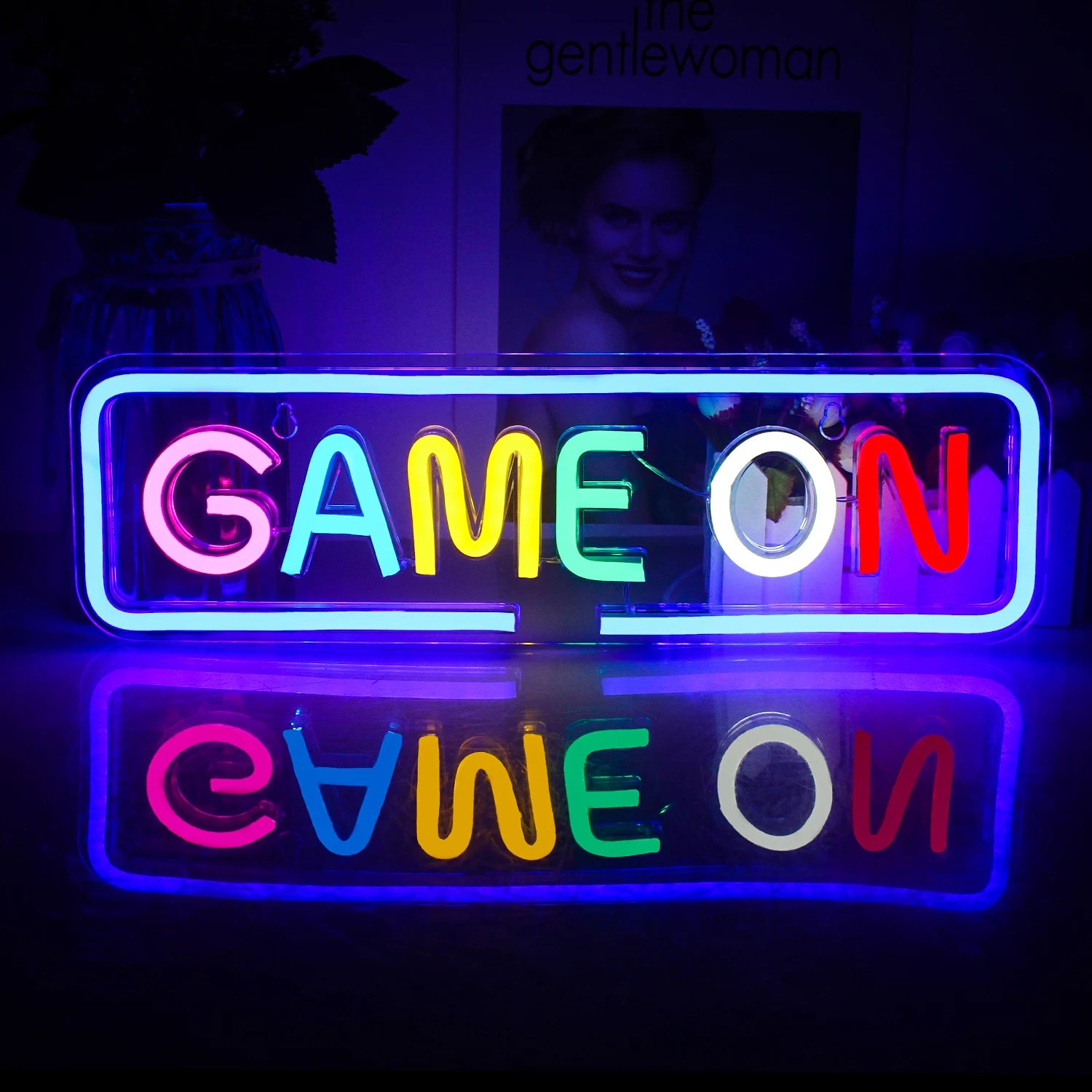 Game LED Neon Lights Sign Colorful Neon for Wall Decor USB Neon Lights Game Zone Party Decor Bedroom Gaming Wall Lightup Signs