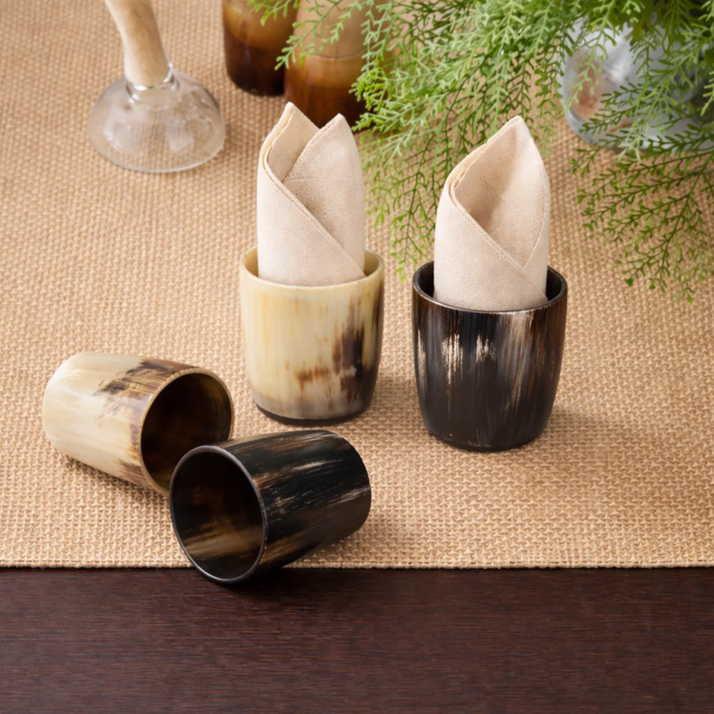 Buffalo Horn Whiskey Shot Glasses 6.5 oz - (Pack of 12)