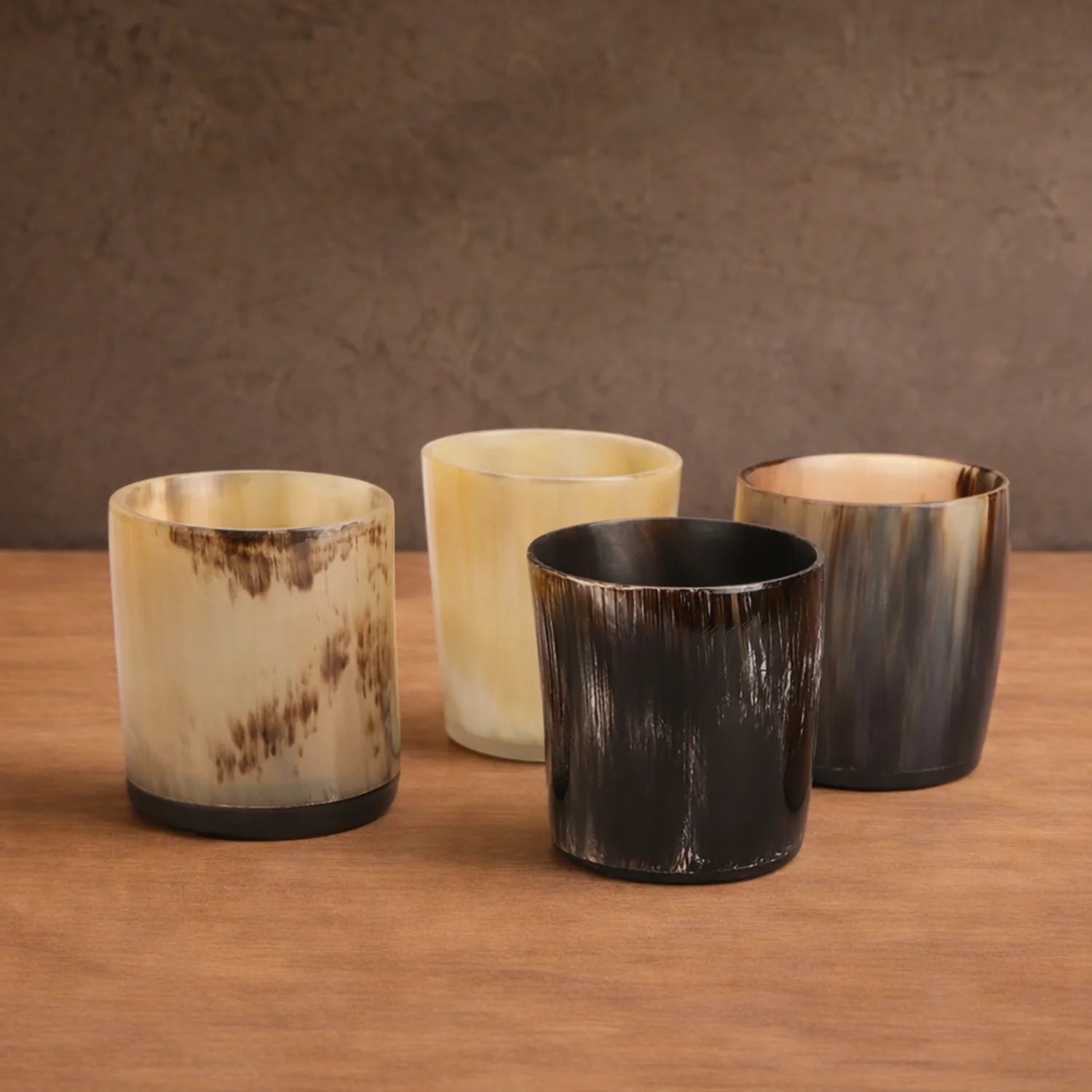 Buffalo Horn Whiskey Shot Glasses 6.5 oz - (Pack of 5)