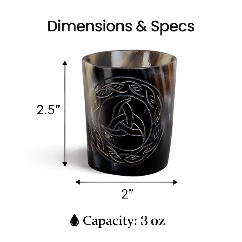 Eternal Buffalo Horn Whiskey Cups – Sets of 4, 8 or 12