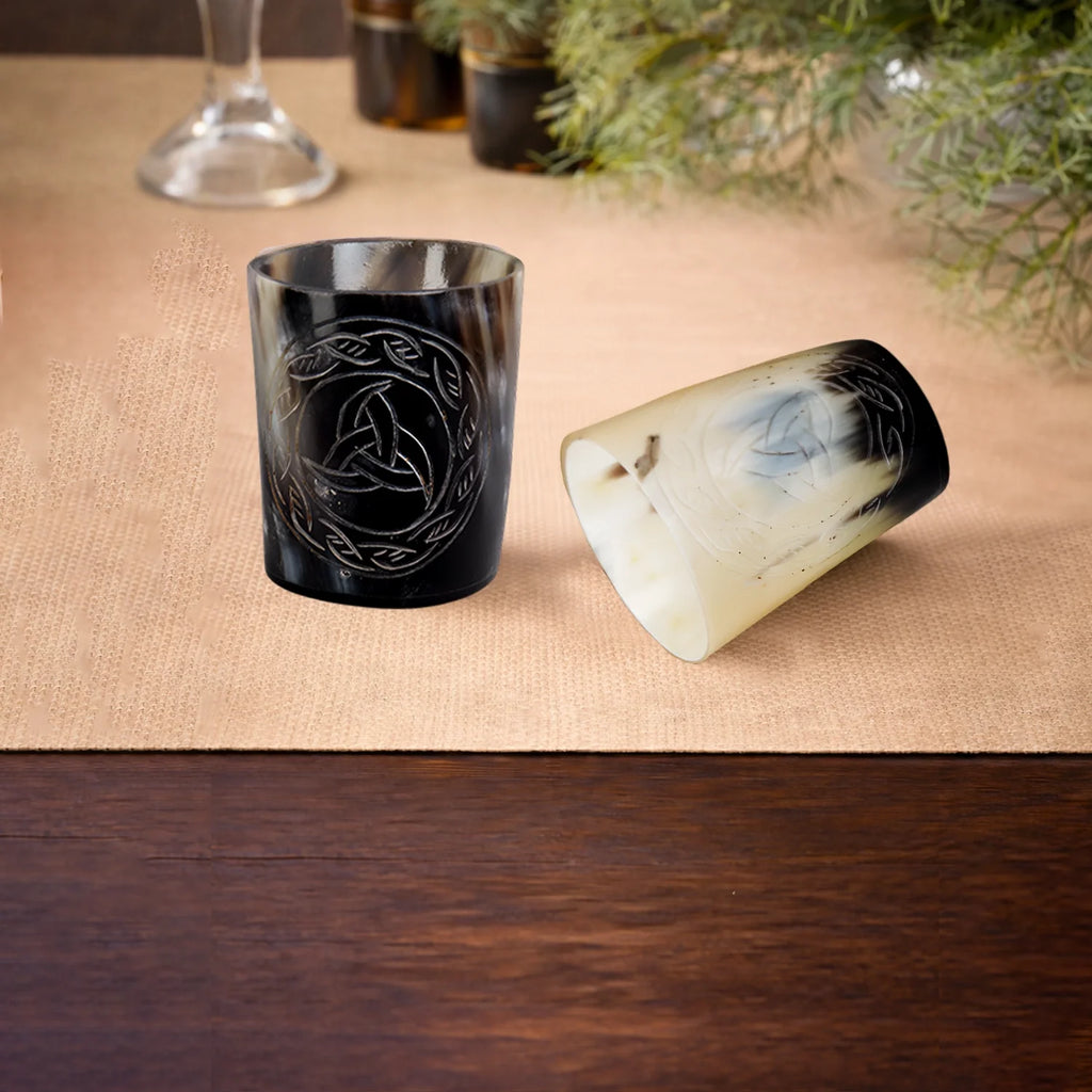 Eternal Buffalo Horn Whiskey Cups – Sets of 4, 8 or 12