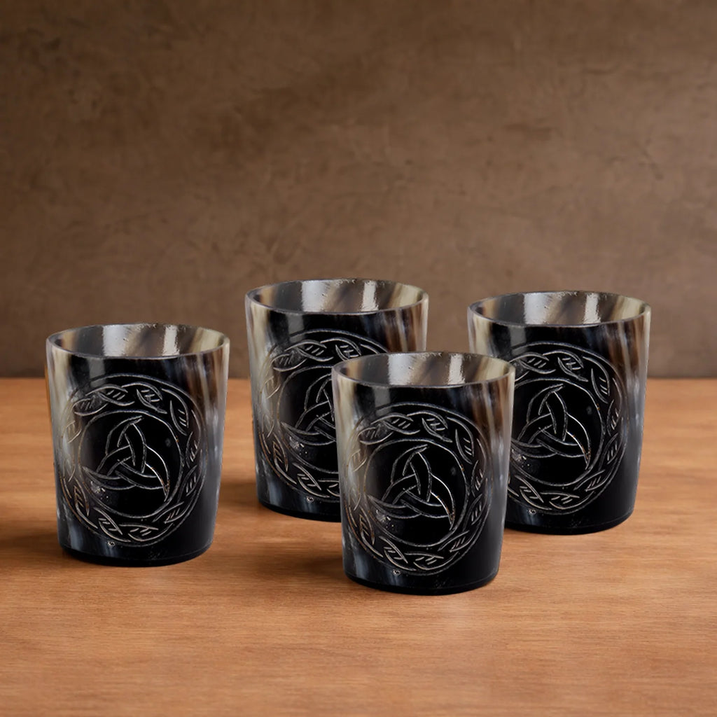 Eternal Buffalo Horn Whiskey Cups – Sets of 4, 8 or 12