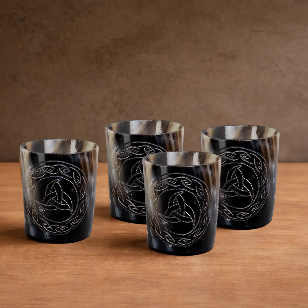 Eternal Buffalo Horn Whiskey Cups – Sets of 4, 8 or 12