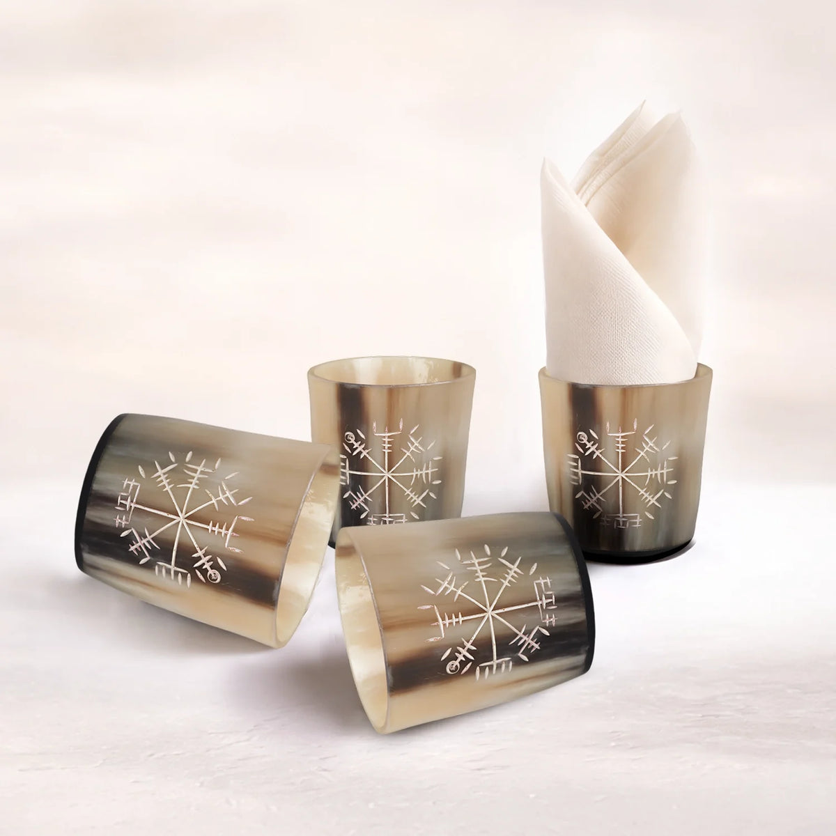 Wayfinder Buffalo Horn Whiskey Cups – Sets of 4, 8 or 12
