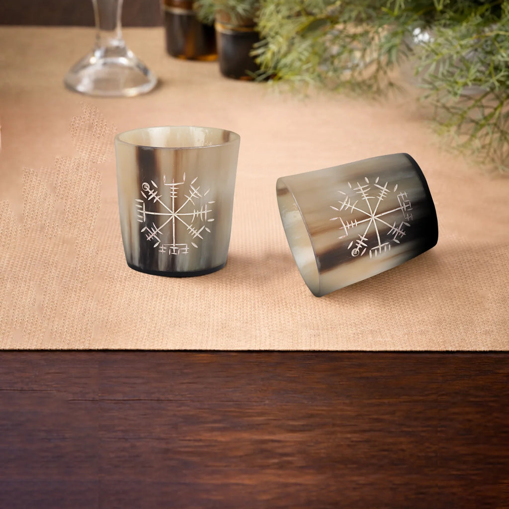Wayfinder Buffalo Horn Whiskey Cups – Sets of 4, 8 or 12