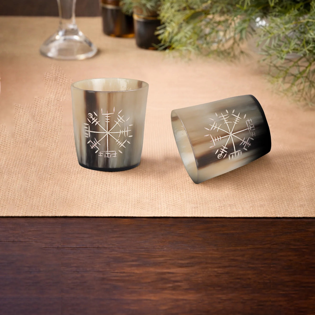 Wayfinder Buffalo Horn Whiskey Cups – Sets of 4, 8 or 12