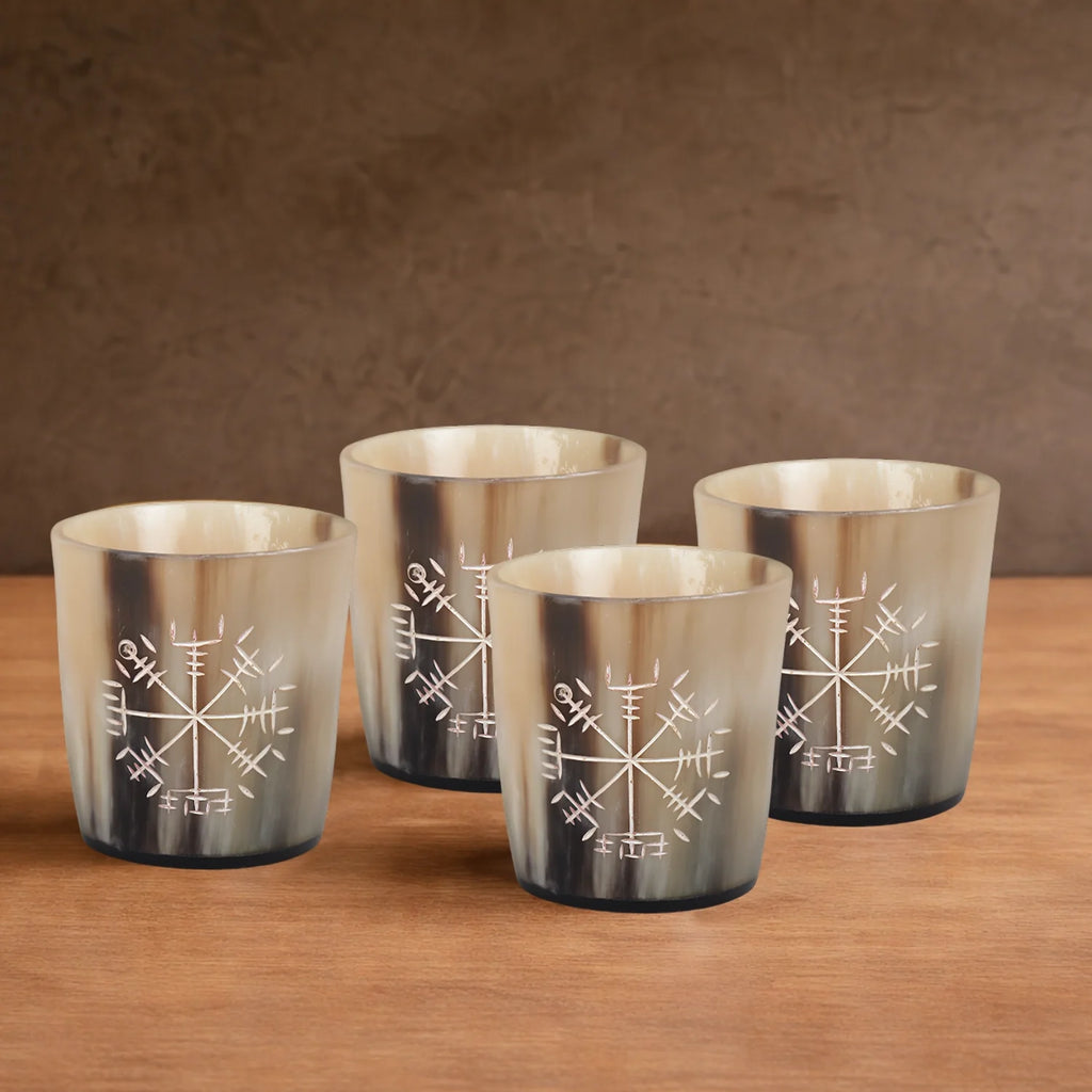 Wayfinder Buffalo Horn Whiskey Cups – Sets of 4, 8 or 12