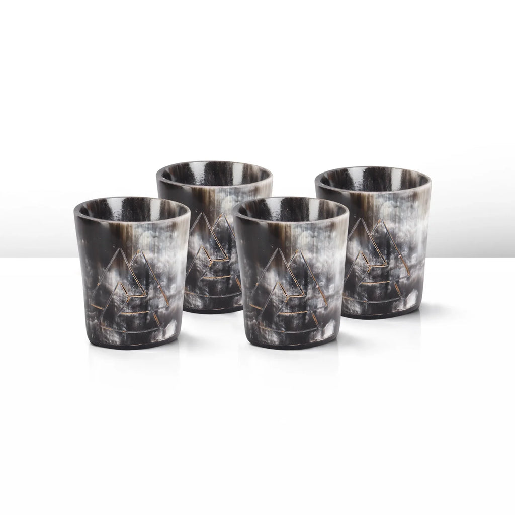 Odin Buffalo Horn Whiskey Cups – Sets of 4, 8 or 12