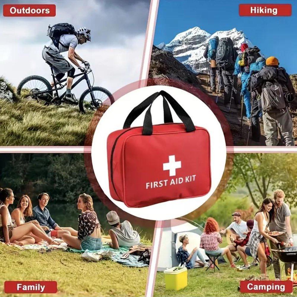 173-Piece Portable First Aid Kit for Hiking & Camping