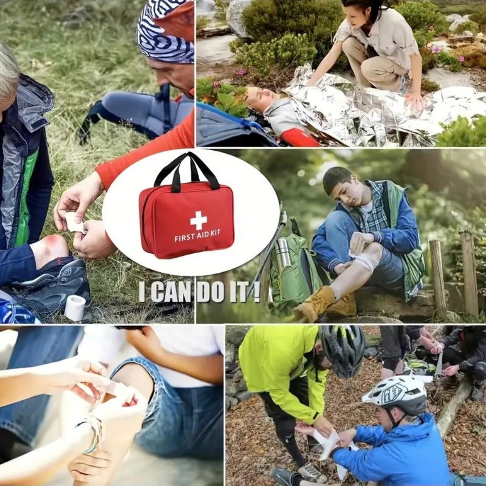 173-Piece Portable First Aid Kit for Hiking & Camping