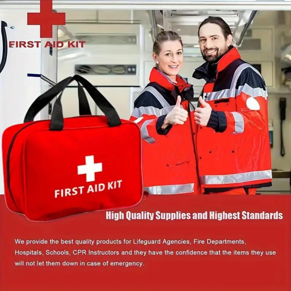 173-Piece Portable First Aid Kit for Hiking & Camping