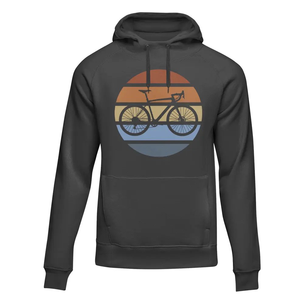 Modern Vintage Bicycle Unisex Fleece Hoodie